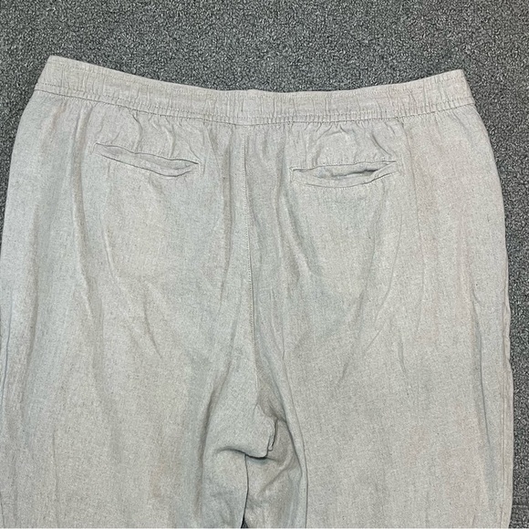 Old Navy Linen Blend Joggers Pants Mens Size XXL Beige Lightweight Drawstring - Picture 11 of 12